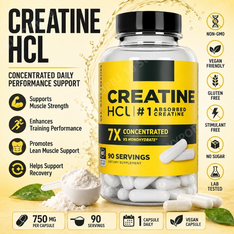 Creatine HCl 750mg 90 Kapsul P - Nutrition Fitness Supplements ulasan dan harga